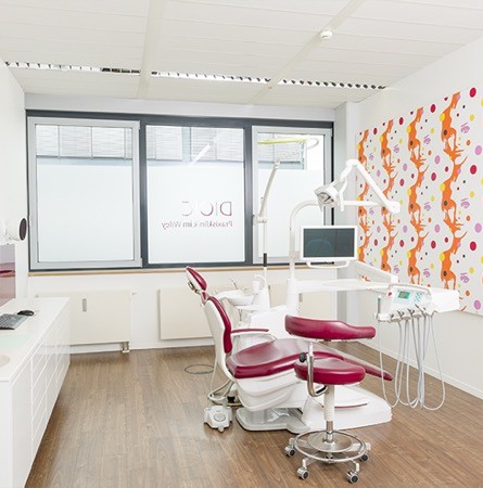 Behandlungszimmer der DOC Praxisklinik im Wiley